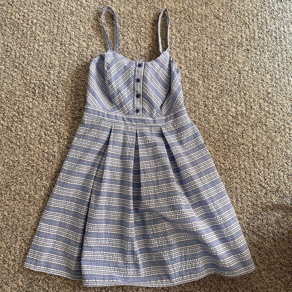 Charlotte Russe light blue/white striped dress